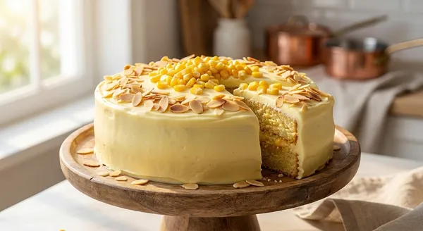 Cách Làm Bánh Kem Bắp Phô Mai Hạnh Nhân Mềm Mịn Tại Nhà