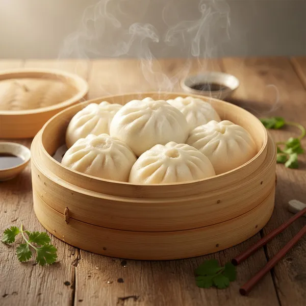 Để làm món bánh bao, bột nào được sử dụng để vỏ mềm mịn?