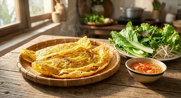 Cách Làm Bánh Xèo Giòn Lâu: Bí Quyết Vỏ Mỏng, Vàng Rụm 3 Miền
