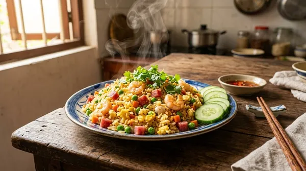 Cách Làm Cơm Chiên Dương Châu Hạt Tơi, Vàng Óng Chuẩn Vị