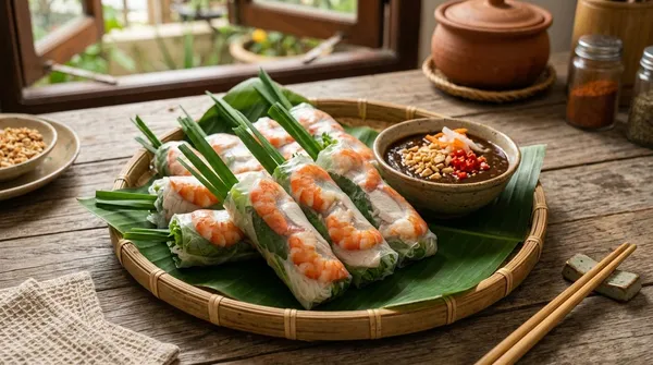 Cách Làm Gỏi Cuốn Tôm Thịt Chuẩn Vị & Nước Chấm Tương Đen