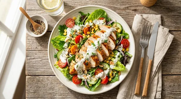 Cách Làm Salad Ức Gà Sốt Sữa Chua Mọng Nước, Giảm Cân Hiệu Quả
