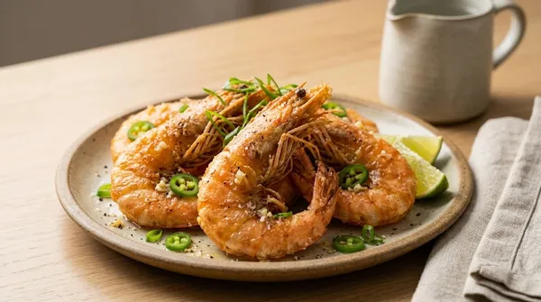 Cách Làm Tôm Rang Muối Giòn Chuẩn Vị — Vỏ Giòn Tan, Thơm Tỏi Bơ