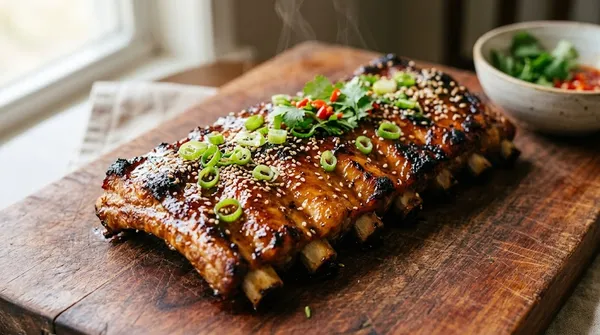 Sườn Non Nướng Nồi Chiên Không Dầu — Da Giòn, Thịt Mềm Tan Chảy